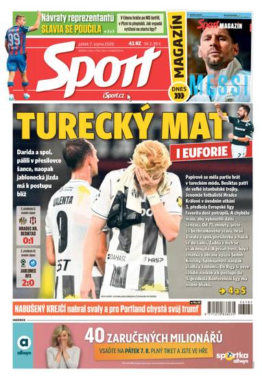 Sport - 7.8.2026 - CZECH NEWS CENTER a. s.
