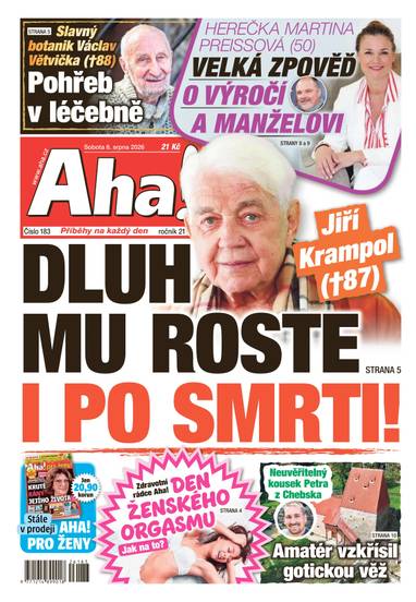 Aha! - 8.8.2026 - CZECH NEWS CENTER a. s.