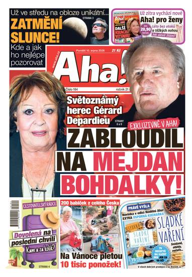 Aha! - 10.8.2026 - CZECH NEWS CENTER a. s.