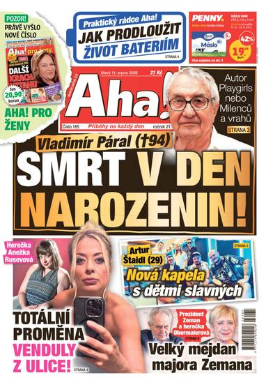 Aha! - 11.8.2026 - CZECH NEWS CENTER a. s.
