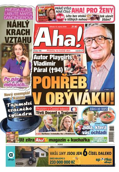 Aha! - 12.8.2026 - CZECH NEWS CENTER a. s.