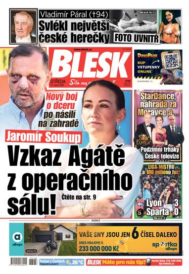 BLESK - 12.8.2026 - CZECH NEWS CENTER a. s.