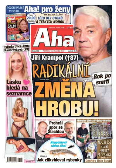 Aha! - 14.8.2026 - CZECH NEWS CENTER a. s.