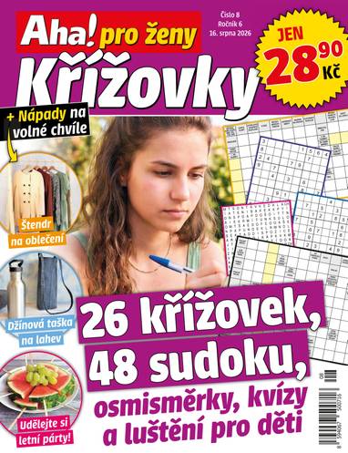 Časopis Aha! pro ženy Křížovky - 8/2026 - CZECH NEWS CENTER a. s.