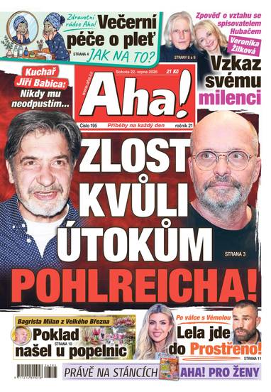 Aha! - 22.8.2026 - CZECH NEWS CENTER a. s.