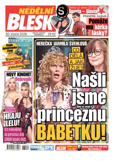 NEDĚLNÍ BLESK - 35/2026 - CZECH NEWS CENTER a. s.