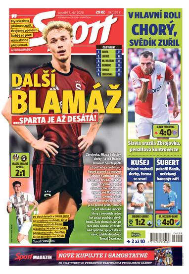 Sport - 7.9.2026 - CZECH NEWS CENTER a. s.