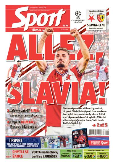 Sport - 10.9.2026 - CZECH NEWS CENTER a. s.