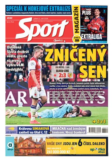 Sport - 11.9.2026 - CZECH NEWS CENTER a. s.
