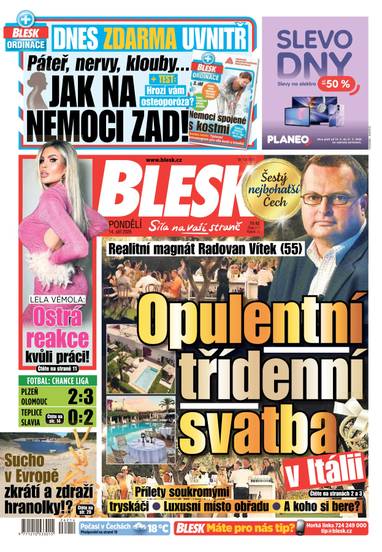 BLESK - 14.9.2026 - CZECH NEWS CENTER a. s.