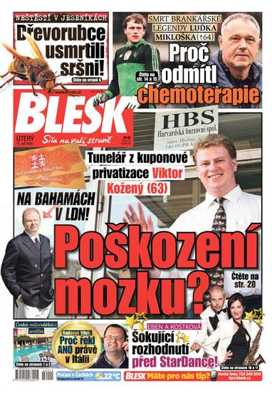 BLESK - 15.9.2026 - CZECH NEWS CENTER a. s.