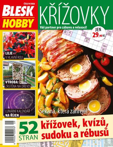 Časopis Blesk Hobby KŘÍŽOVKY - 9/2026 - CZECH NEWS CENTER a. s.