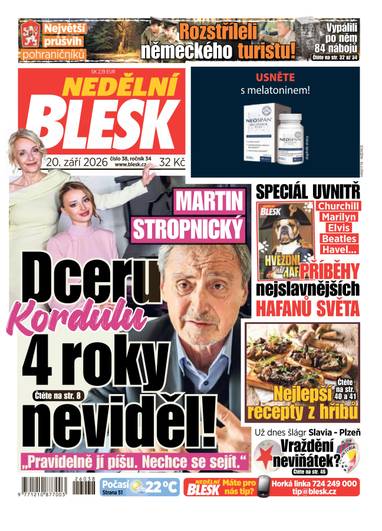 NEDĚLNÍ BLESK - 38/2026 - CZECH NEWS CENTER a. s.