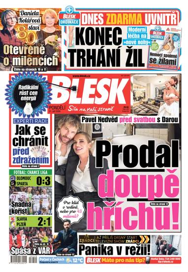 BLESK - 21.9.2026 - CZECH NEWS CENTER a. s.