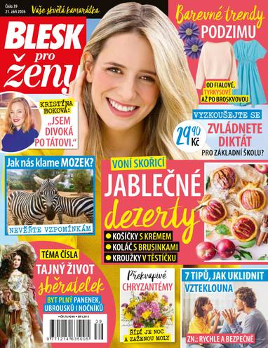 Časopis BLESK pro ženy - 39/2026 - CZECH NEWS CENTER a. s.