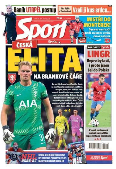 Sport - 24.9.2026 - CZECH NEWS CENTER a. s.