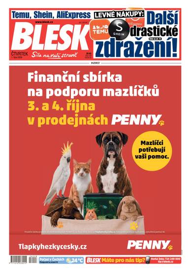 BLESK - 1.10.2026 - CZECH NEWS CENTER a. s.
