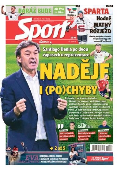 Sport - 1.10.2026 - CZECH NEWS CENTER a. s.