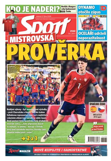 Sport - 3.10.2026 - CZECH NEWS CENTER a. s.