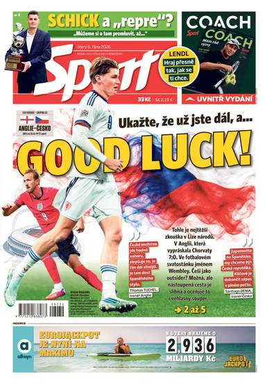 Sport - 6.10.2026 - CZECH NEWS CENTER a. s.