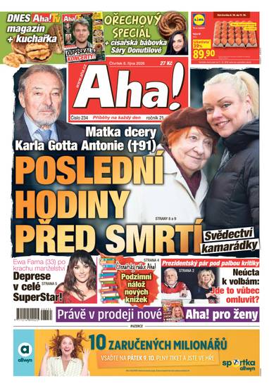 Aha! - 8.10.2026 - CZECH NEWS CENTER a. s.