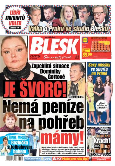 BLESK - 8.10.2026 - CZECH NEWS CENTER a. s.
