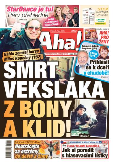 Aha! - 9.10.2026 - CZECH NEWS CENTER a. s.