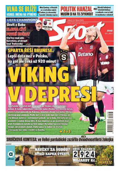 Sport - 13.10.2026 - CZECH NEWS CENTER a. s.