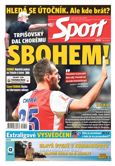 Sport - 20.10.2026 - CZECH NEWS CENTER a. s.