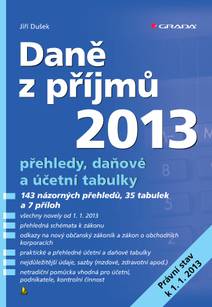 Obálka Daně z příjmů 2013