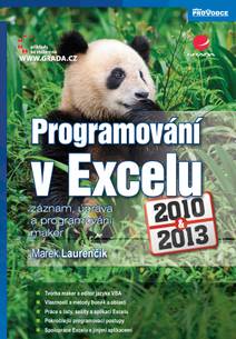 Obálka Programování v Excelu 2010 a 2013