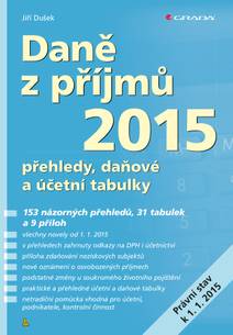 Obálka Daně z příjmů 2015
