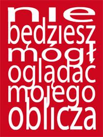 Obálka Nie będziesz mógł oglądać mojego oblicza