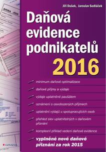 Obálka Daňová evidence podnikatelů 2016