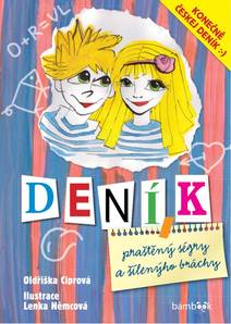 Obálka Deník praštěný ségry a šílenýho bráchy