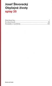 Obálka Obyčejné životy (spisy-svazek 25)