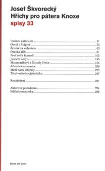 Obálka Hříchy pro pátera Knoxe (spisy - svazek 33)