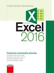 Obálka Microsoft Excel 2016 Podrobná uživatelská příručka