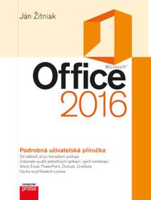 Obálka Microsoft Office 2016 Podrobná uživatelská příručka