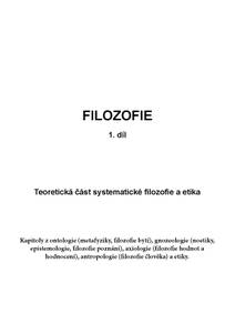 Obálka FILOSOFIE - 1. díl