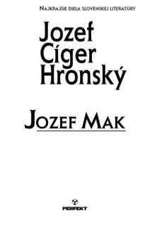 Obálka Jozef Mak
