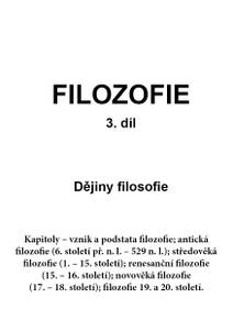 Obálka FILOZOFIE 3. díl
