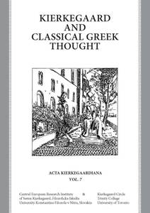Obálka Kierkegaard and Classical Greek Thought