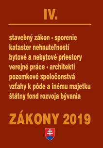 Obálka Zákony IV / 2019