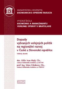Obálka Dopady vybraných veřejných politik na regionální rozvoj v České a Slovenské republice