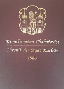 Obálka Kronika města Chabařovice z roku 1880