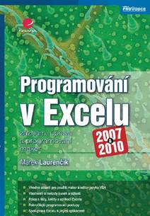 Obálka Programování v Excelu 2007 a 2010