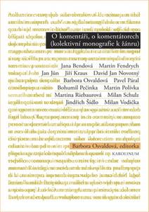 Obálka O komentáři, o komentátorech