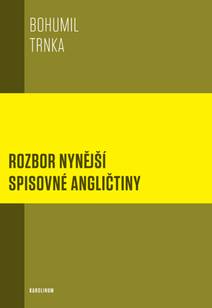 Obálka Rozbor nynější spisovné angličtiny