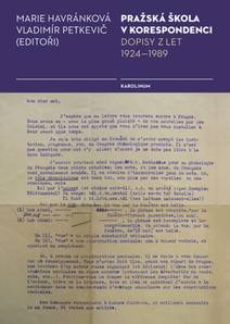 Obálka Pražská škola v korespondenci